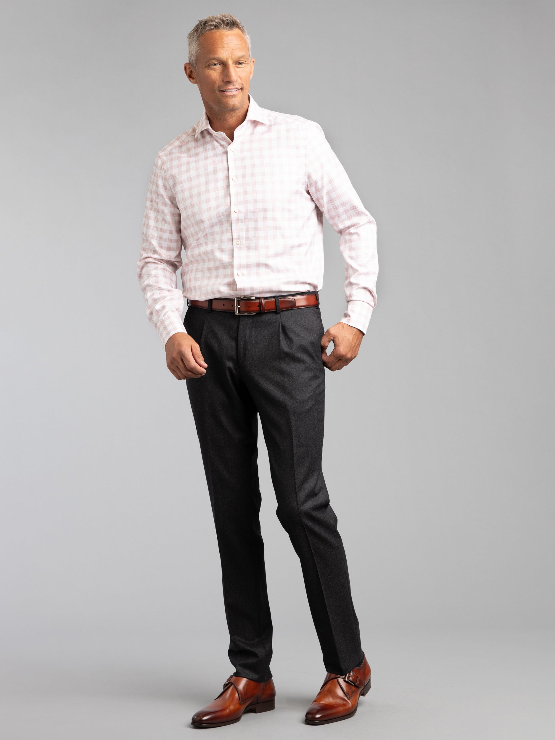 Regular Fit Linen Pants - Salmon pink - Men | H&M US